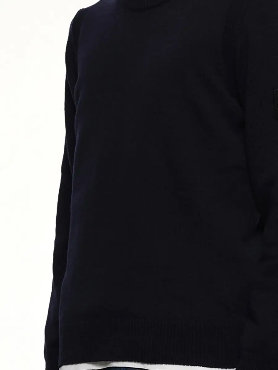 Stone Island 510007 Crewneck Sweater in Navy Blue | Thumbnail 6 Stone Island 510007 Crewneck Sweater in Navy Blue | Thumbnail 6