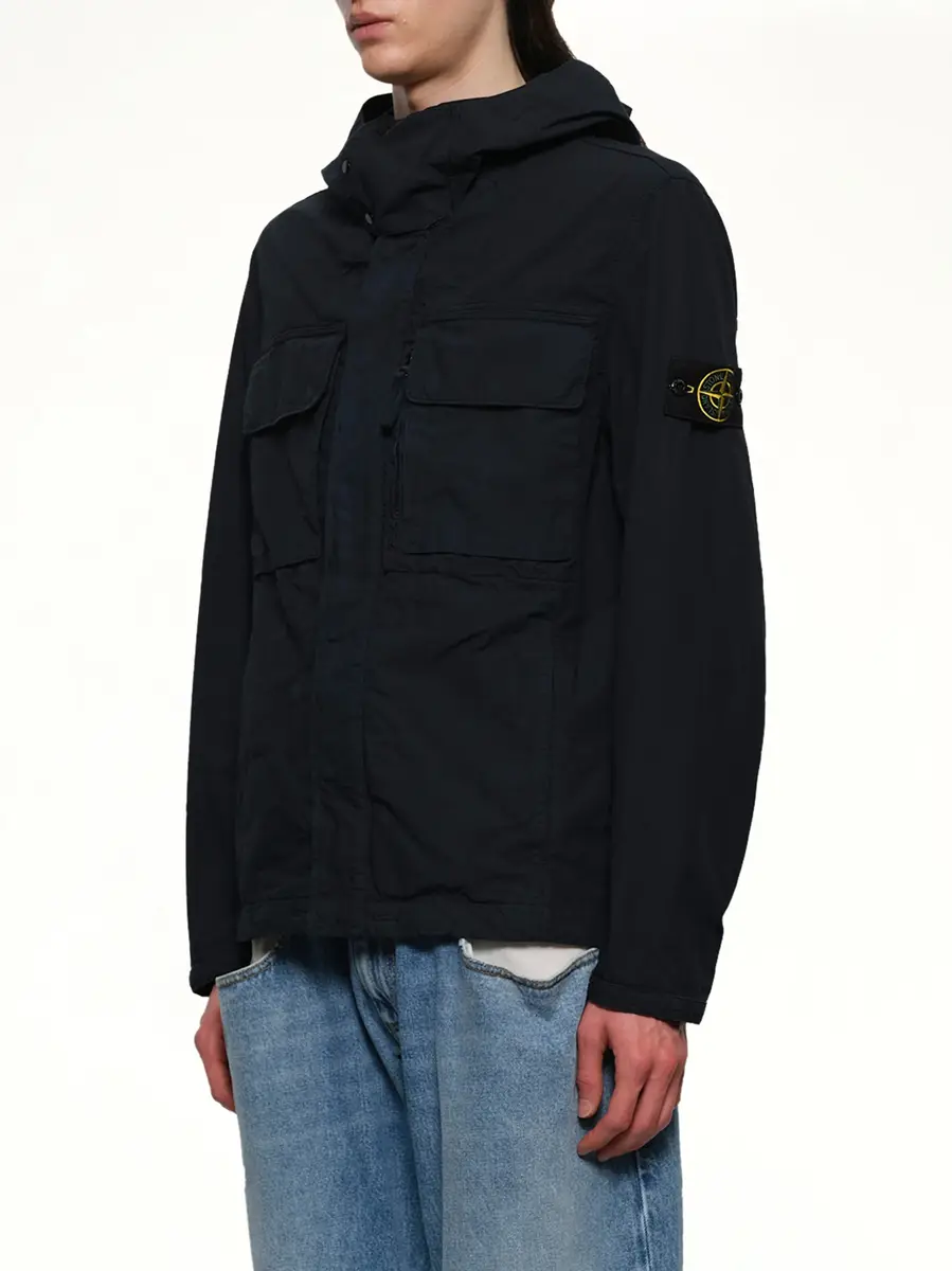 Stone Island Q10001 Short Parka in Navy Blue | Thumbnail 2 Stone Island Q10001 Short Parka in Navy Blue | Thumbnail 2