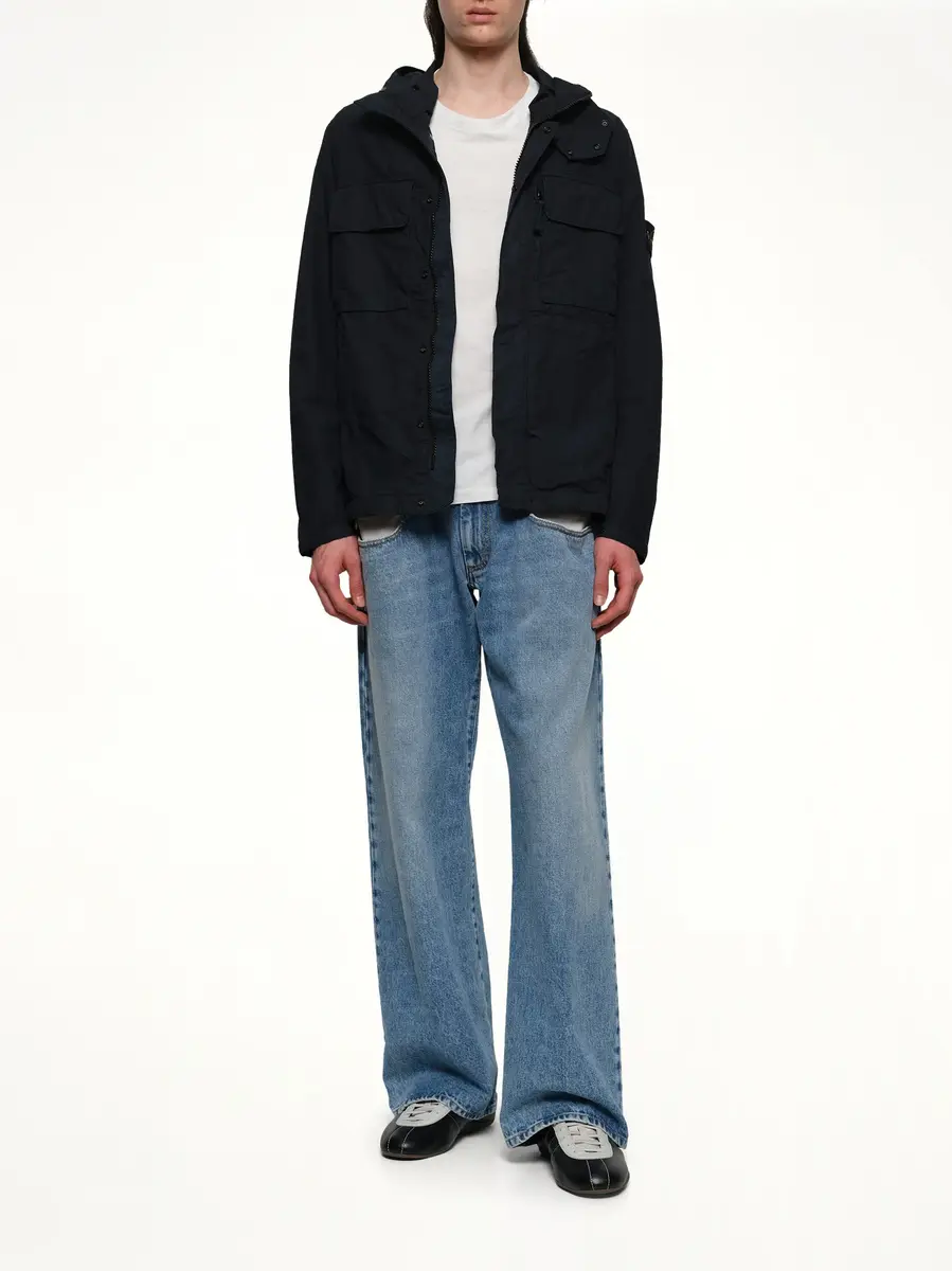 Stone Island Q10001 Short Parka in Navy Blue | Thumbnail 4 Stone Island Q10001 Short Parka in Navy Blue | Thumbnail 4