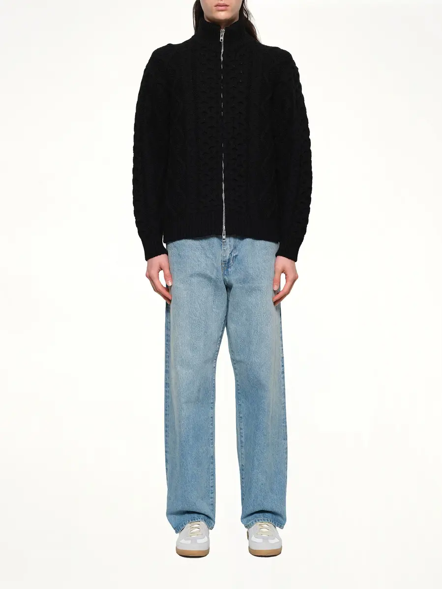 vowels Cable Knit Zip Up | Thumbnail 7 vowels Cable Knit Zip Up | Thumbnail 7