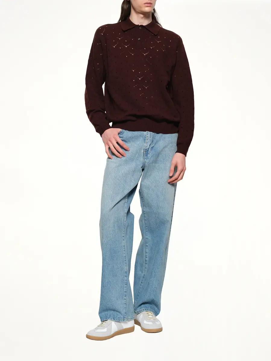 vowels Eyelet Polo | Thumbnail 4 vowels Eyelet Polo | Thumbnail 4