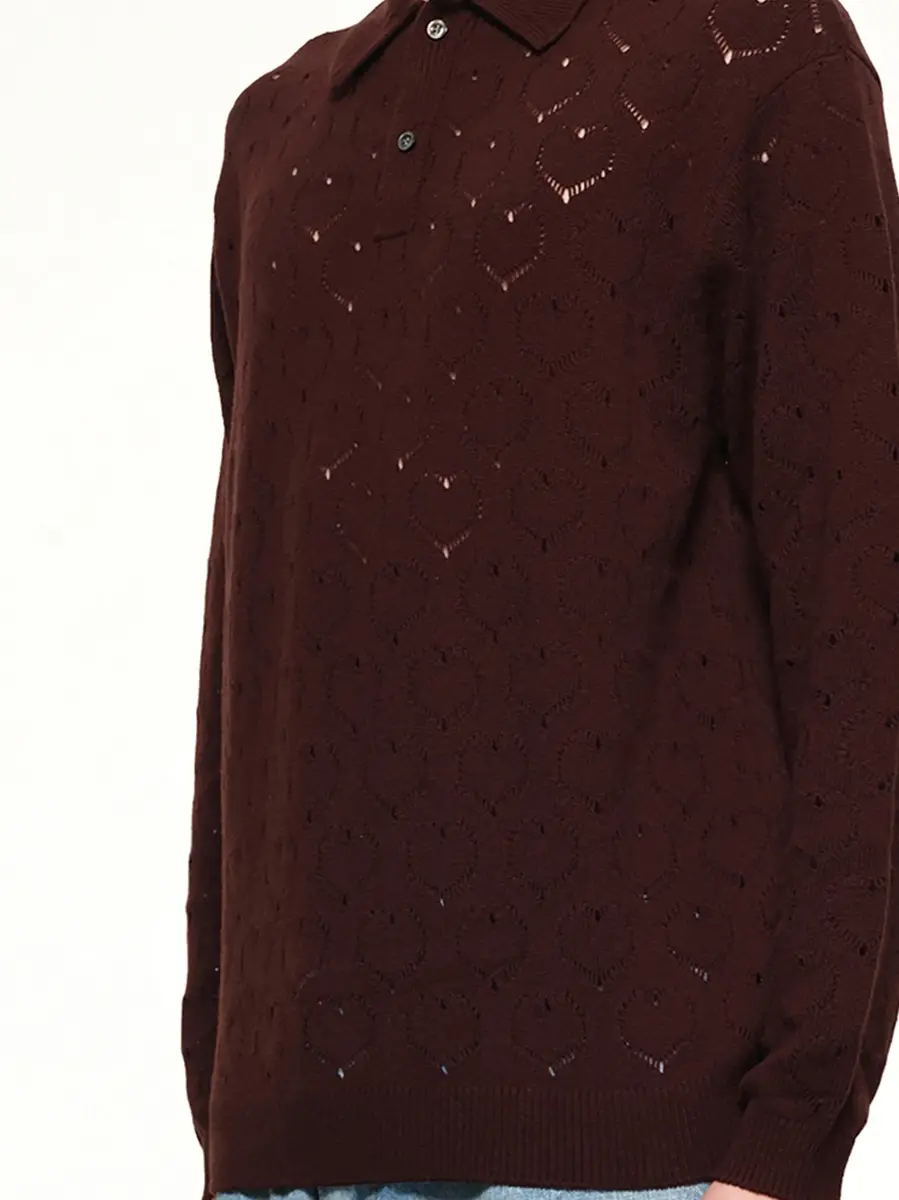 vowels Eyelet Polo | Thumbnail 5 vowels Eyelet Polo | Thumbnail 5