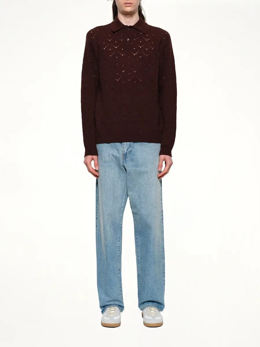 vowels Eyelet Polo | Thumbnail 7 vowels Eyelet Polo | Thumbnail 7