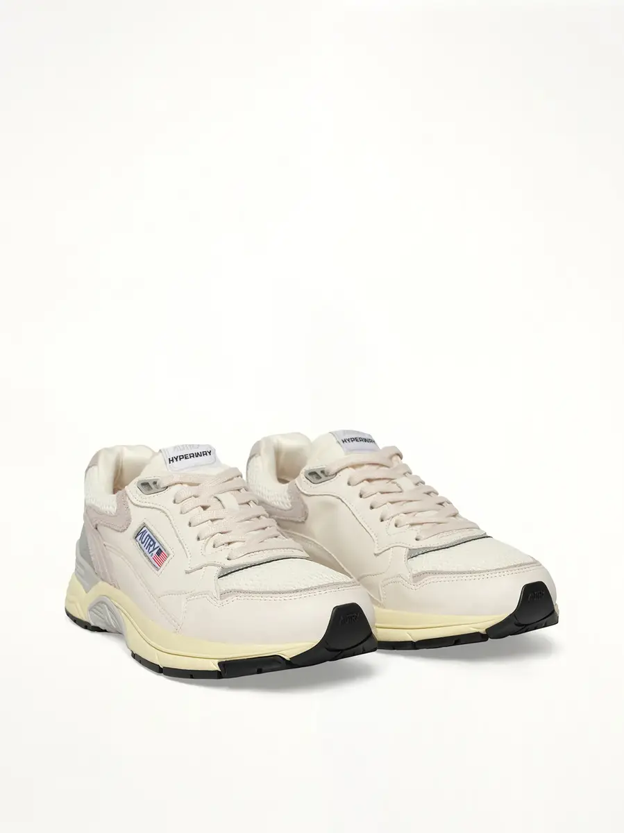 Autry Hyperway Low Sneaker in White/grey | Thumbnail 3 Autry Hyperway Low Sneaker in White/grey | Thumbnail 3