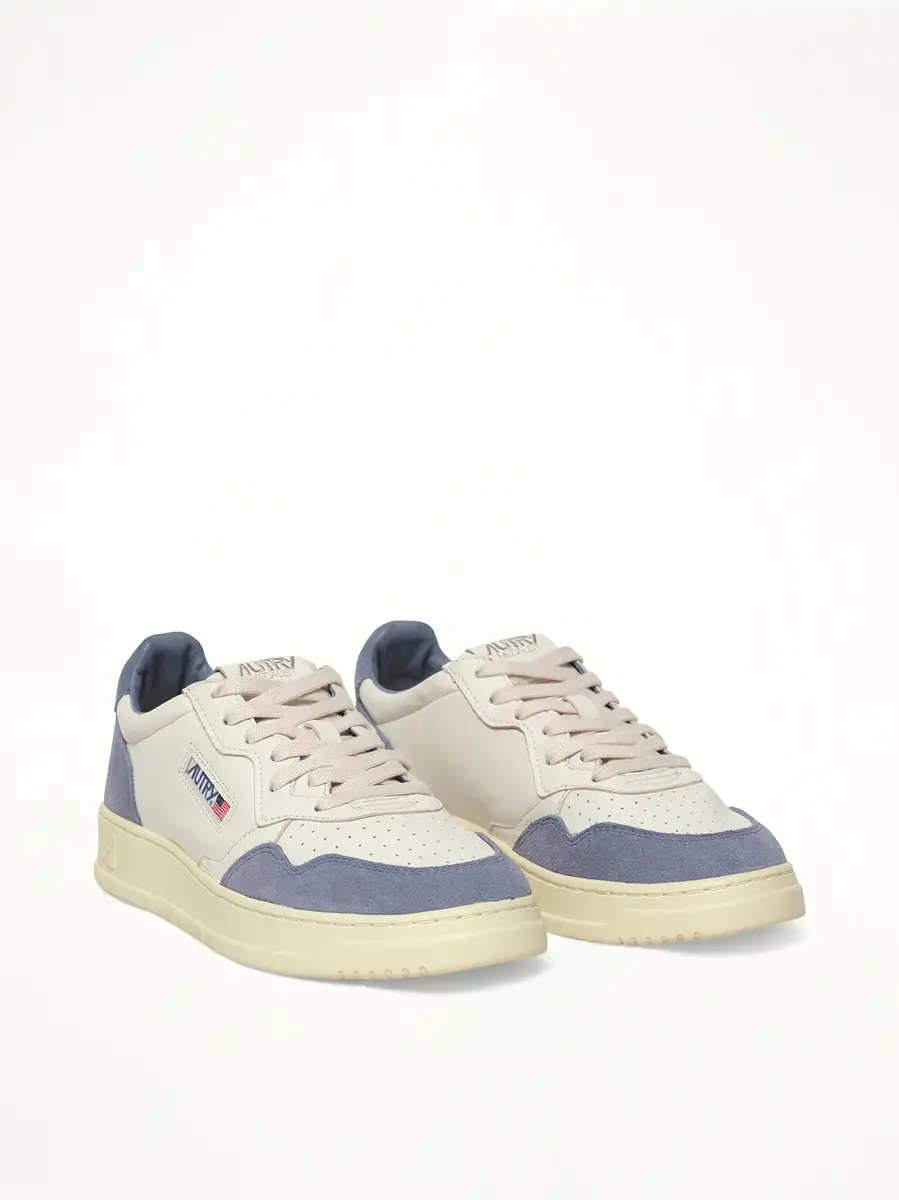 Autry Medalist Low Sneaker in White/claudia | Thumbnail 3 Autry Medalist Low Sneaker in White/claudia | Thumbnail 3