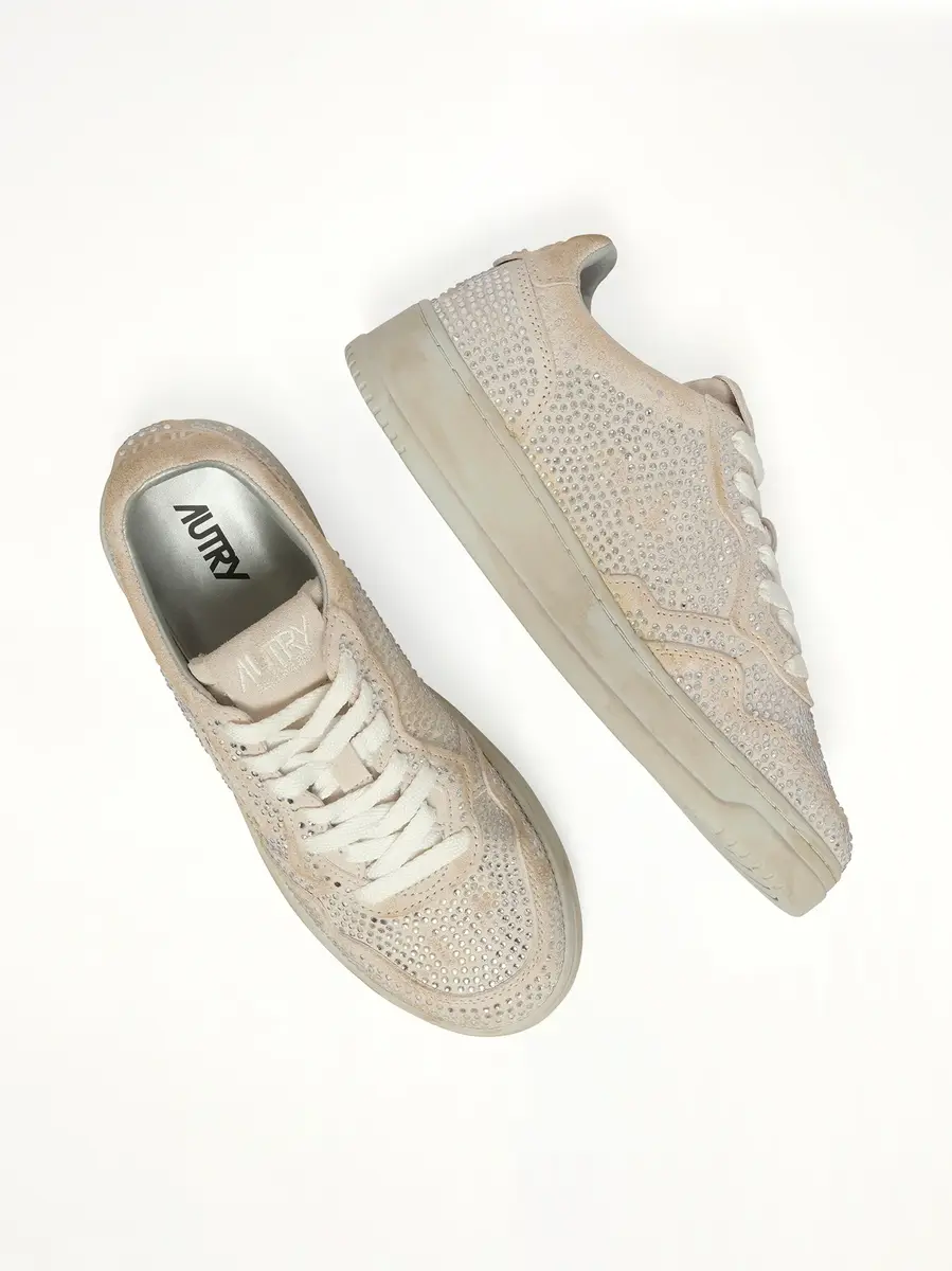 Autry Medalist Low Strass Sneaker | Thumbnail 4 Autry Medalist Low Strass Sneaker | Thumbnail 4