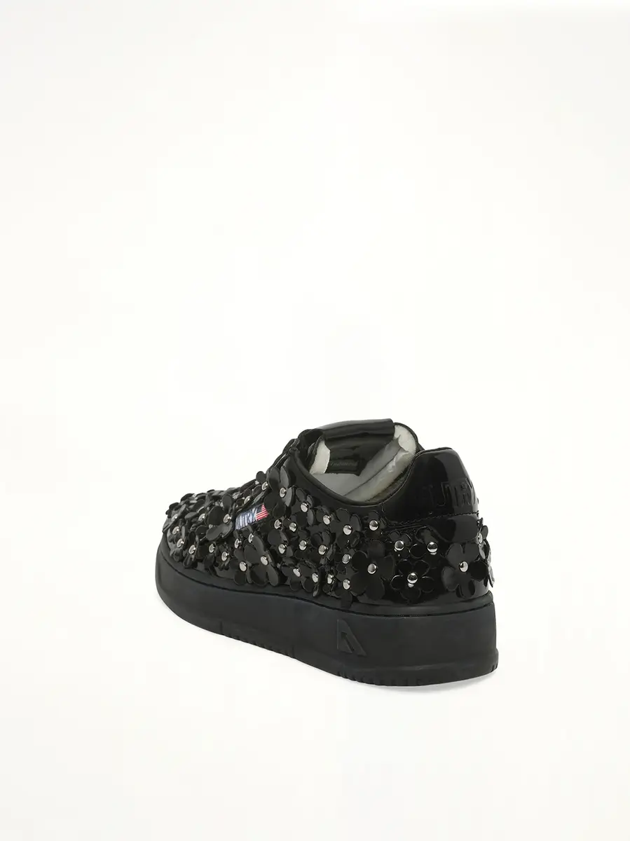 Autry Medalist Low Patent Flower Sneaker | Thumbnail 2 Autry Medalist Low Patent Flower Sneaker | Thumbnail 2