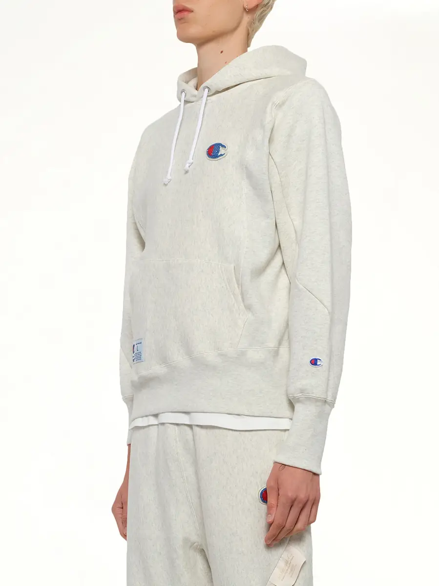Undercover Undercover X Champion Hoodie in Oatmeal | Thumbnail 2