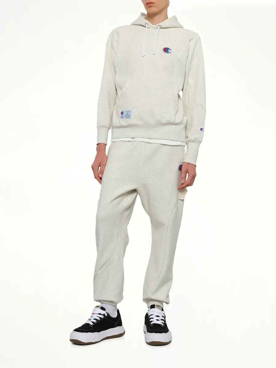 Undercover Undercover X Champion Hoodie in Oatmeal | Thumbnail 4