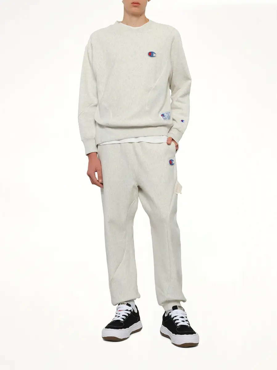 Undercover Undercover X Champion Sweatshirt in Oatmeal | Thumbnail 4 Undercover Undercover X Champion Sweatshirt in Oatmeal | Thumbnail 4