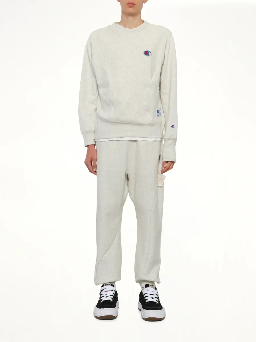 Undercover Undercover X Champion Sweatshirt in Oatmeal | Thumbnail 7 Undercover Undercover X Champion Sweatshirt in Oatmeal | Thumbnail 7