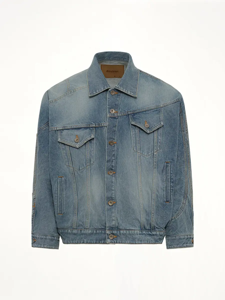 DOUBLET Distorted Cutting Denim Jacket | Thumbnail 3 DOUBLET Distorted Cutting Denim Jacket | Thumbnail 3