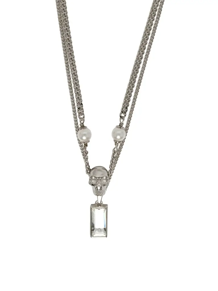 Alexander McQueen Skull & Pearl Necklace | Image 1 Alexander McQueen Skull & Pearl Necklace | Image 1
