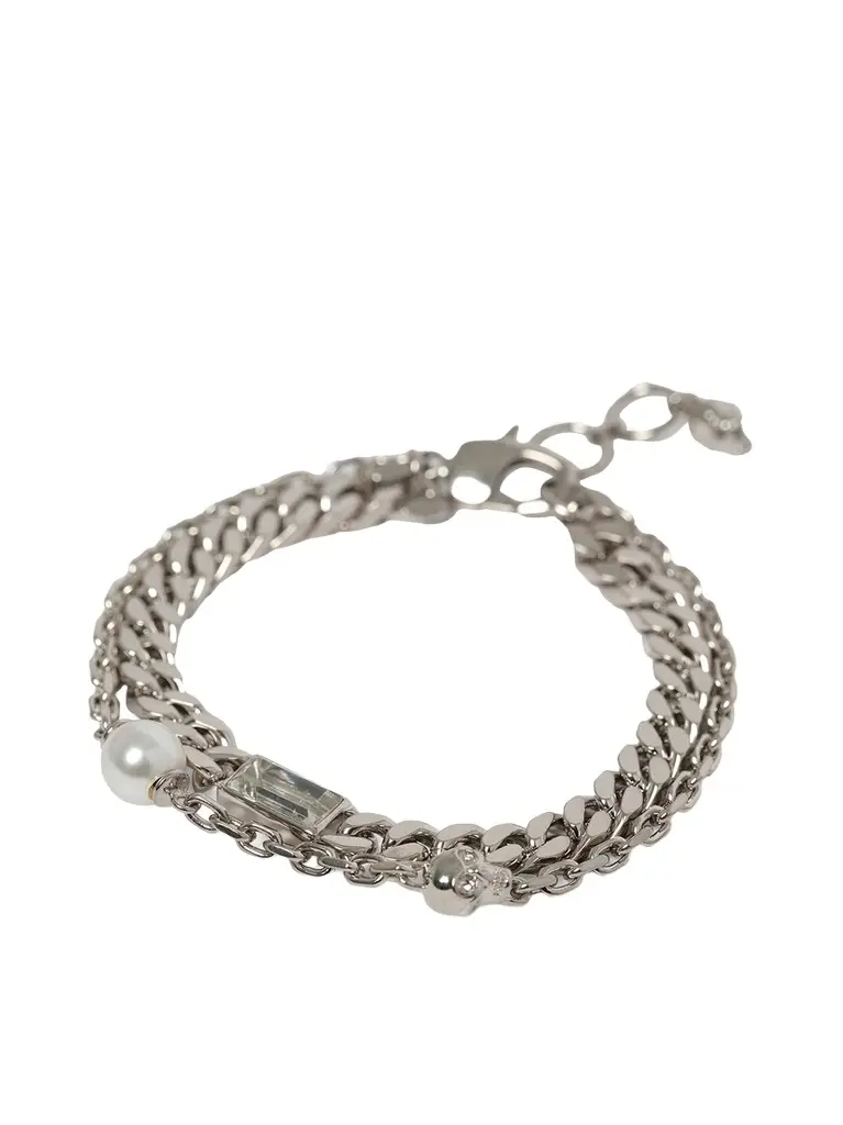 Alexander McQueen Skull & Pearl Bracelet | Image 1 Alexander McQueen Skull & Pearl Bracelet | Image 1
