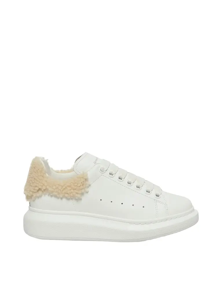 Alexander McQueen Larry Fur Heel Sneaker