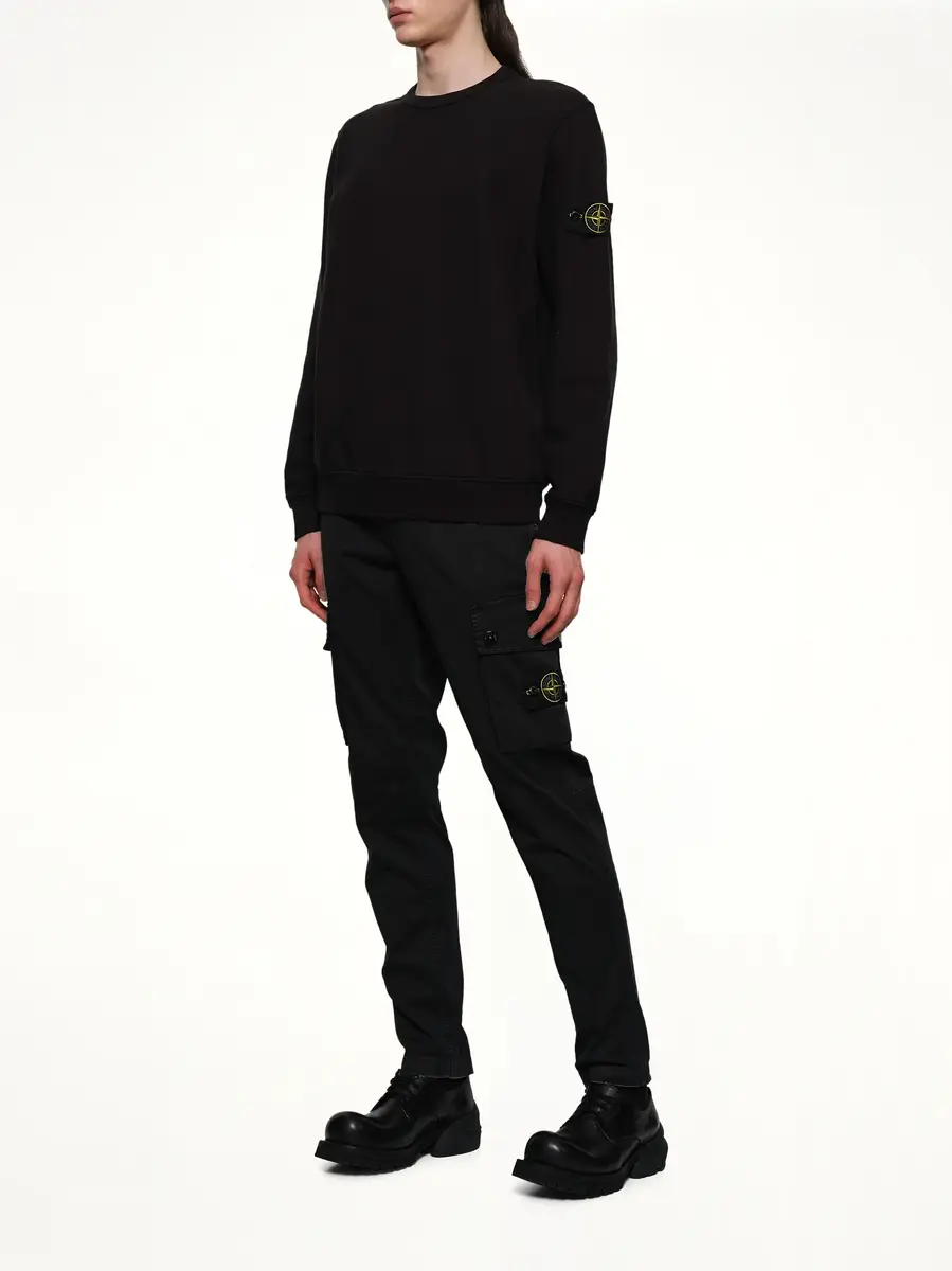 Stone Island 3100034 Stretch Organic Broken Twill Cotton 'Old' Effect Cargo Pants | Thumbnail 4 Stone Island 3100034 Stretch Organic Broken Twill Cotton 'Old' Effect Cargo Pants | Thumbnail 4