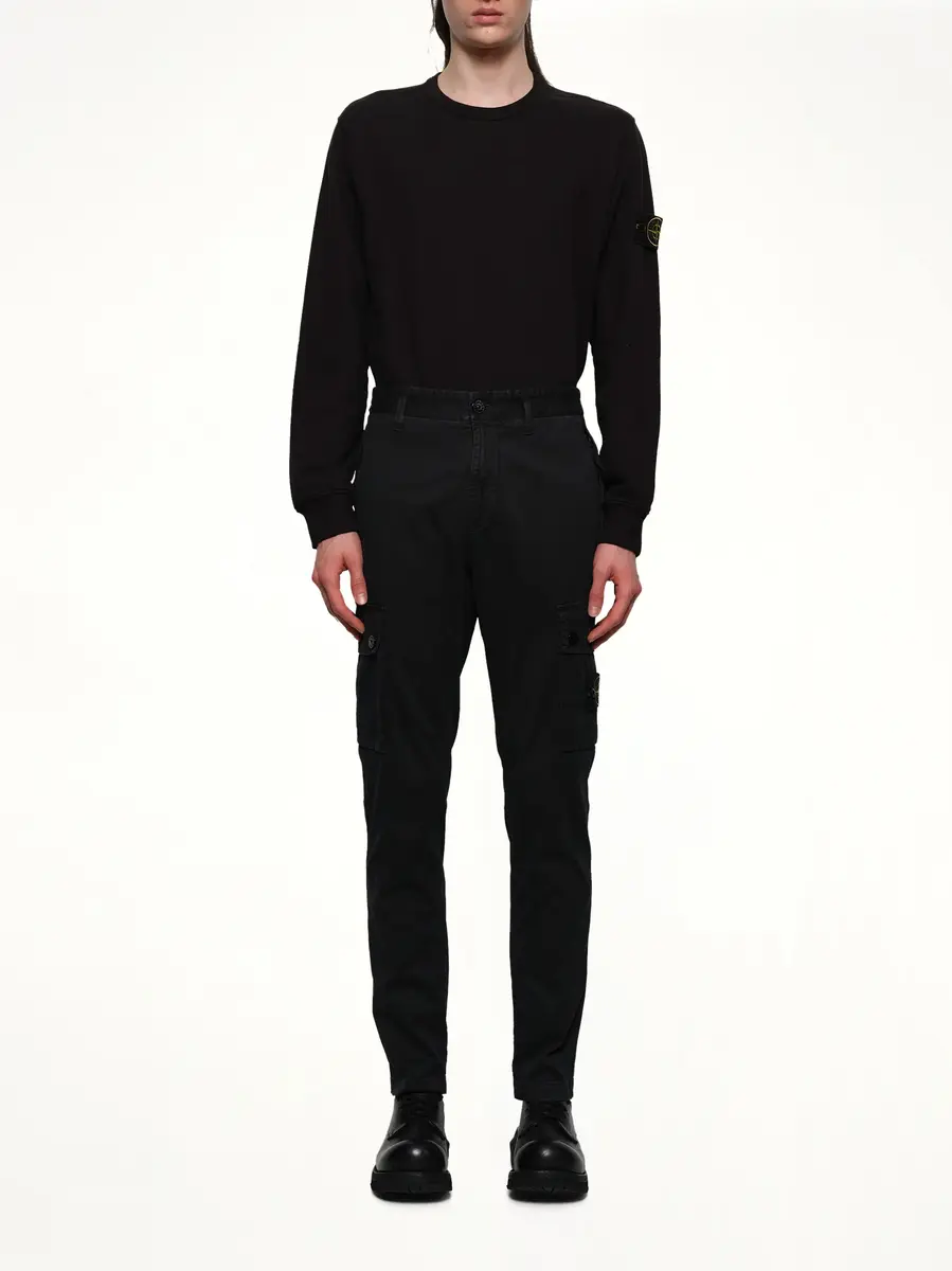 Stone Island 3100034 Stretch Organic Broken Twill Cotton 'Old' Effect Cargo Pants | Thumbnail 7 Stone Island 3100034 Stretch Organic Broken Twill Cotton 'Old' Effect Cargo Pants | Thumbnail 7