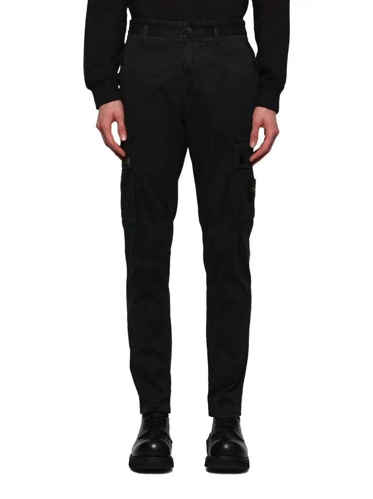 Stone Island 3100034 Stretch Organic Broken Twill Cotton 'Old' Effect Cargo Pants | Image 1 Stone Island 3100034 Stretch Organic Broken Twill Cotton 'Old' Effect Cargo Pants | Image 1
