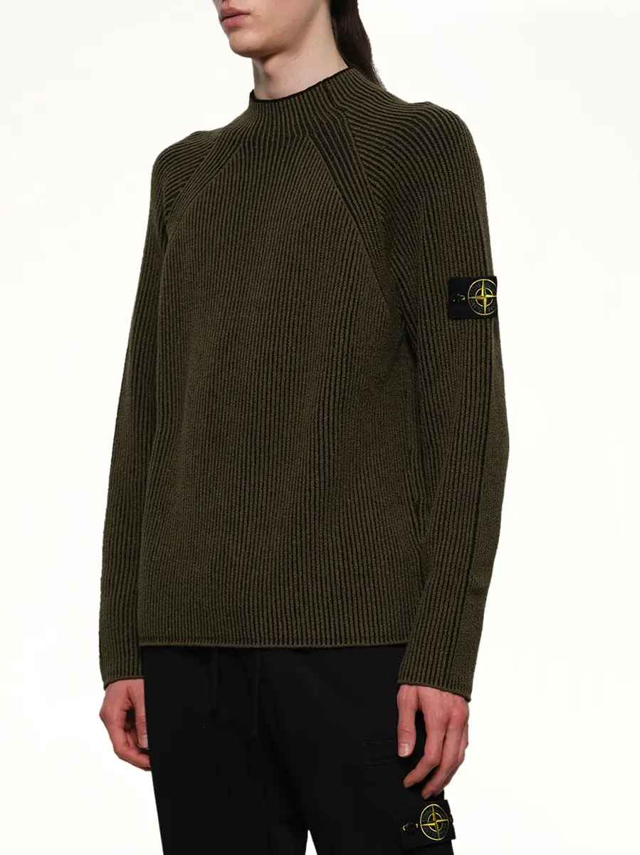 Stone Island 510002 Wool Crew Neck Sweater | Thumbnail 2 Stone Island 510002 Wool Crew Neck Sweater | Thumbnail 2