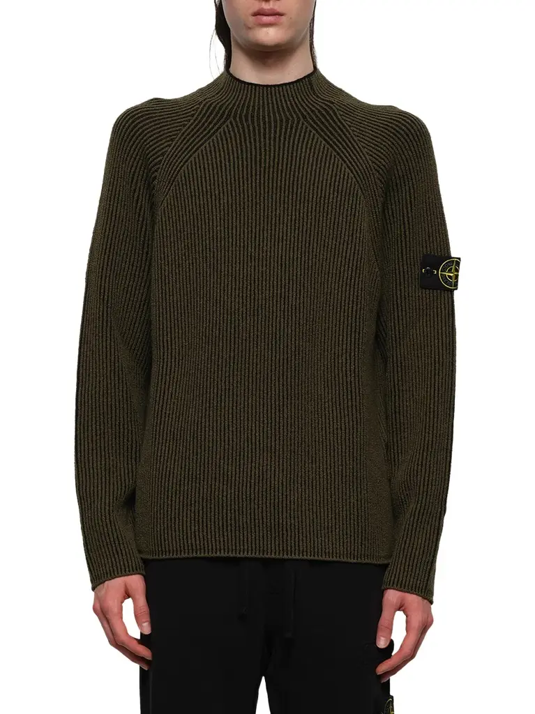 Stone Island 510002 Wool Crew Neck Sweater