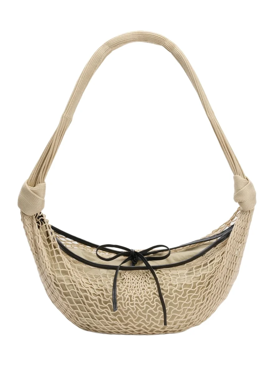 Lemaire Croissant Filt Bag in Light Beige