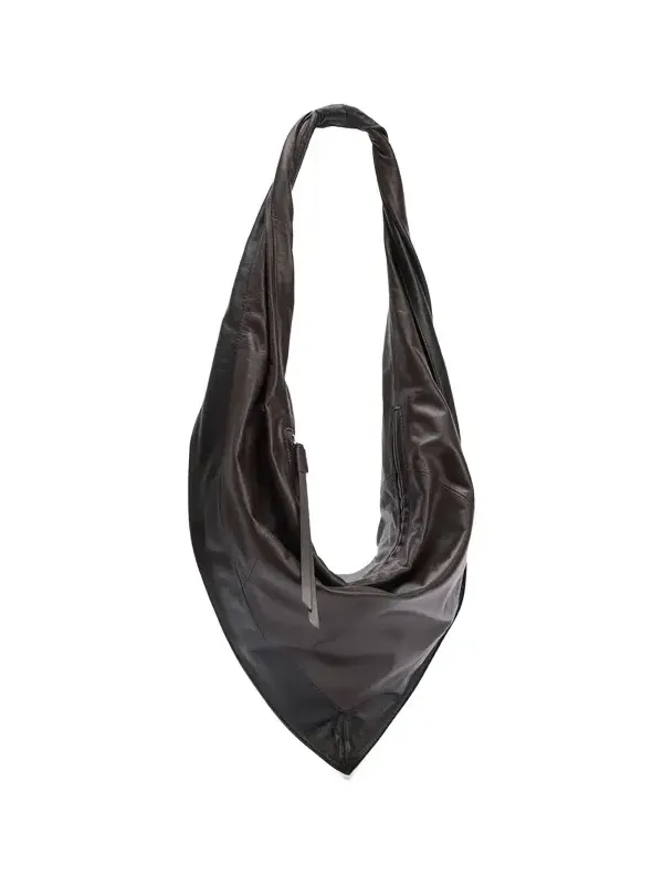 Scarf Small Soft Nappa Leather Bag in Black/dark Chocolate Scarf Small Soft Nappa Leather Bag in Black/dark Chocolate
