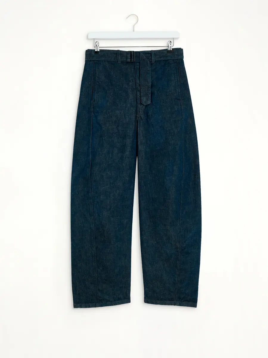 Lemaire Twisted Belted Pants in Denim Indigo | Thumbnail 3 Lemaire Twisted Belted Pants in Denim Indigo | Thumbnail 3