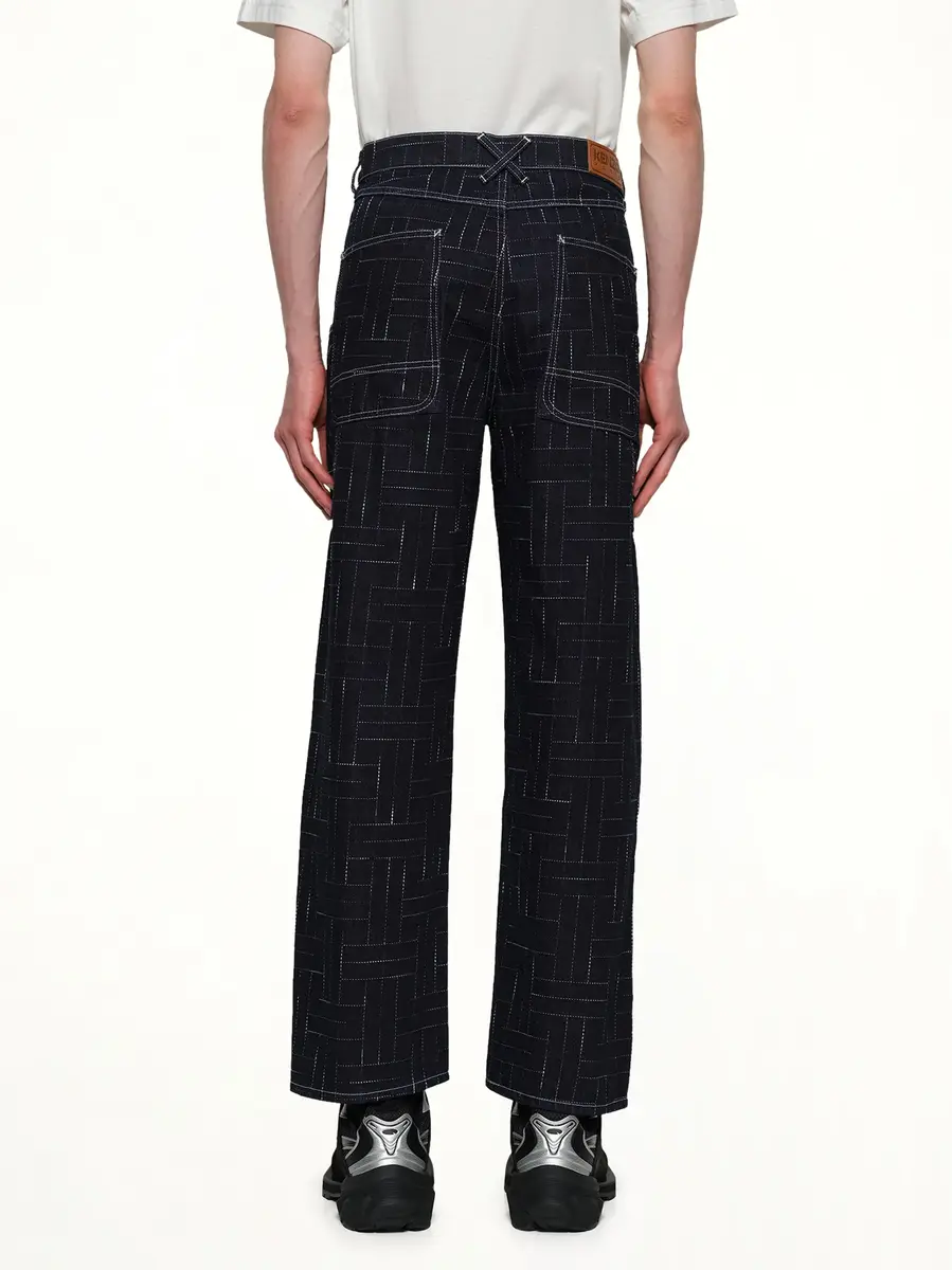 KENZO Kenzo Weave Cargo Monkey Fit Jeans in Rinse Blue Denim | Thumbnail 5 KENZO Kenzo Weave Cargo Monkey Fit Jeans in Rinse Blue Denim | Thumbnail 5