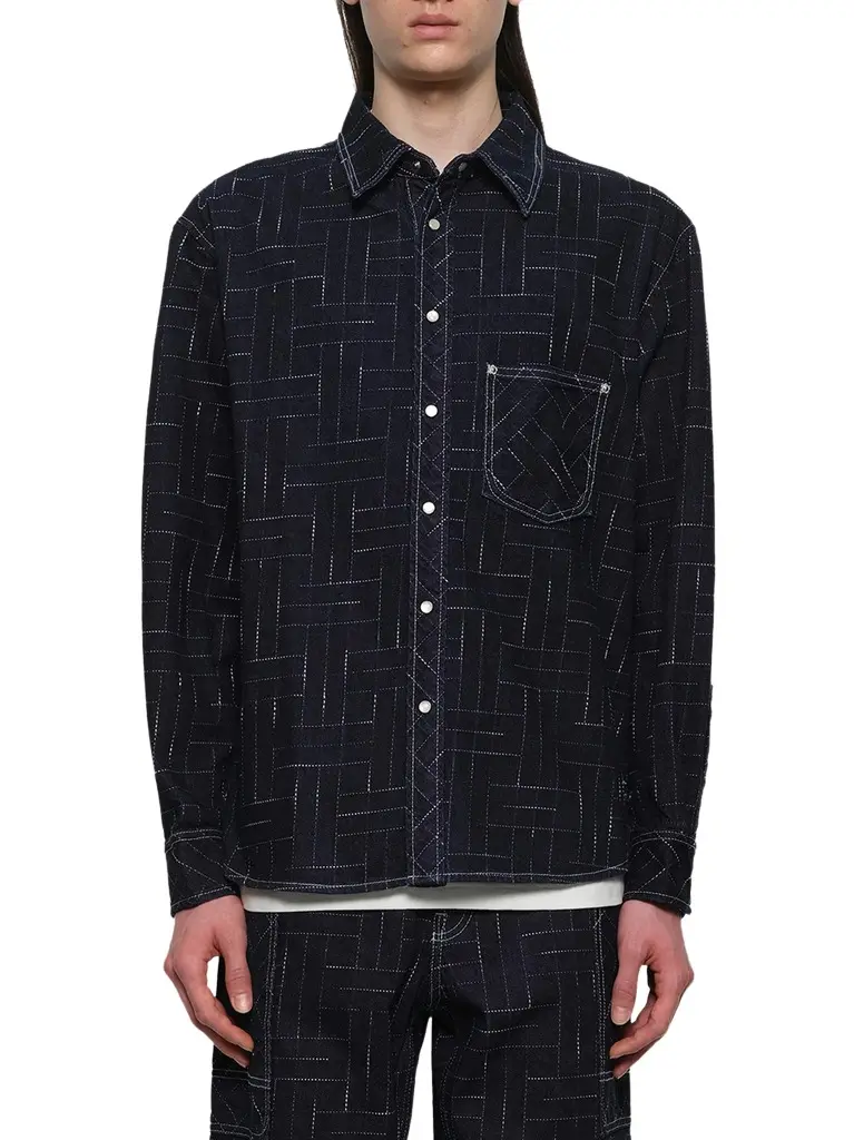 KENZO Kenzo Weave Casual Shirt | Image 1 KENZO Kenzo Weave Casual Shirt | Image 1