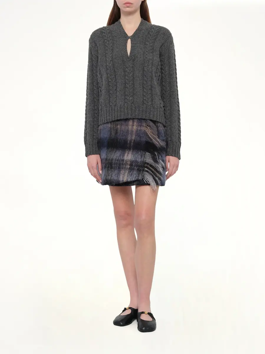 Loewe Mohair Skirt in Blue/multicolour | Thumbnail 4 Loewe Mohair Skirt in Blue/multicolour | Thumbnail 4