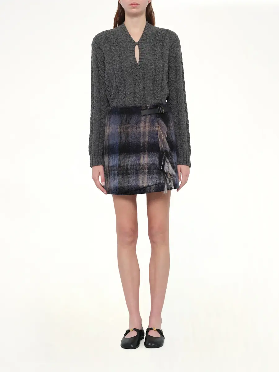 Loewe Mohair Skirt in Blue/multicolour | Thumbnail 7 Loewe Mohair Skirt in Blue/multicolour | Thumbnail 7