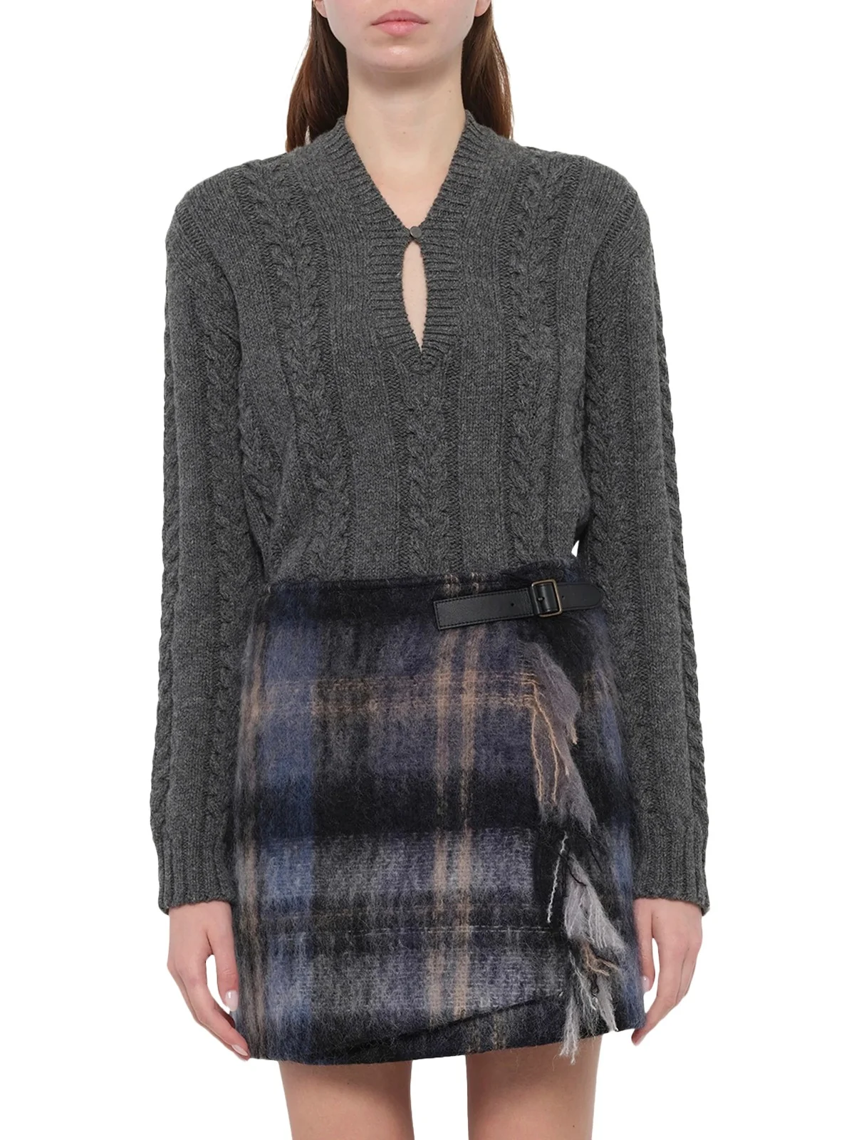 Loewe Mohair Skirt in Blue/multicolour