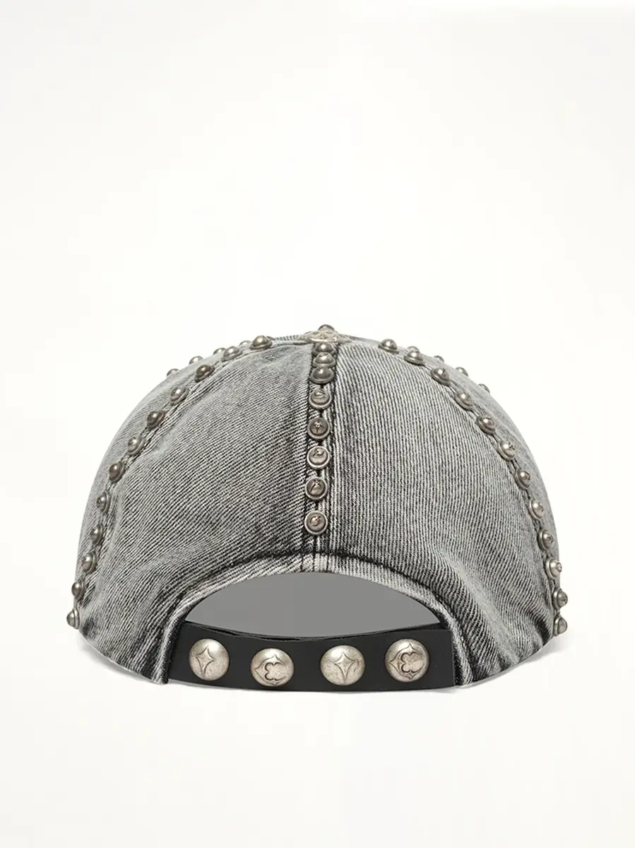 THUG CLUB Studded Denim Cap | Thumbnail 2 THUG CLUB Studded Denim Cap | Thumbnail 2