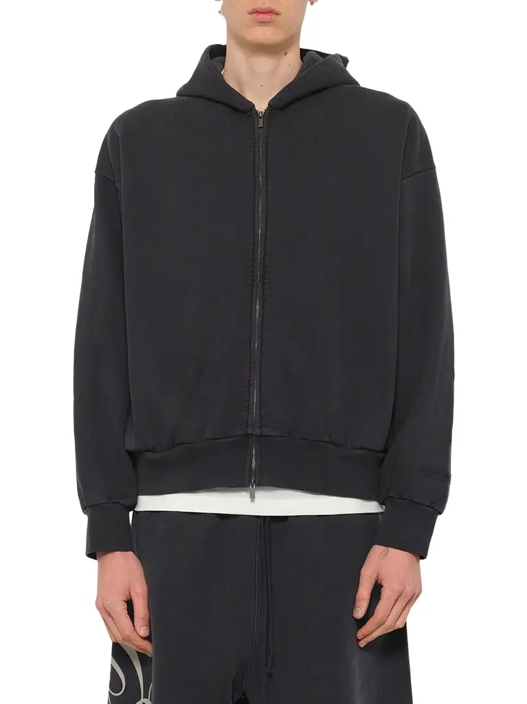 Fear of God Essentials Classic Full Zip Hoodie | Image 1 Fear of God Essentials Classic Full Zip Hoodie | Image 1