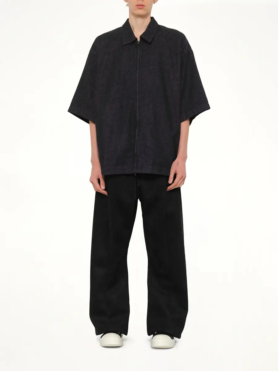 Fear of God Essentials Full Zip Work Shirt in Vintage Black | Thumbnail 7 Fear of God Essentials Full Zip Work Shirt in Vintage Black | Thumbnail 7