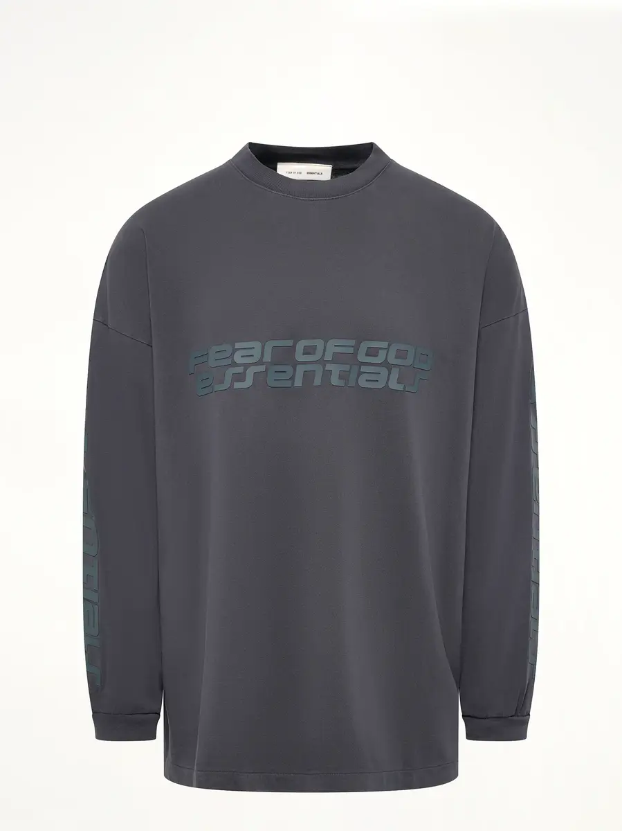 Fear of God Essentials 90's Long Sleeve T-shirt in Vintage Black | Thumbnail 2 Fear of God Essentials 90's Long Sleeve T-shirt in Vintage Black | Thumbnail 2