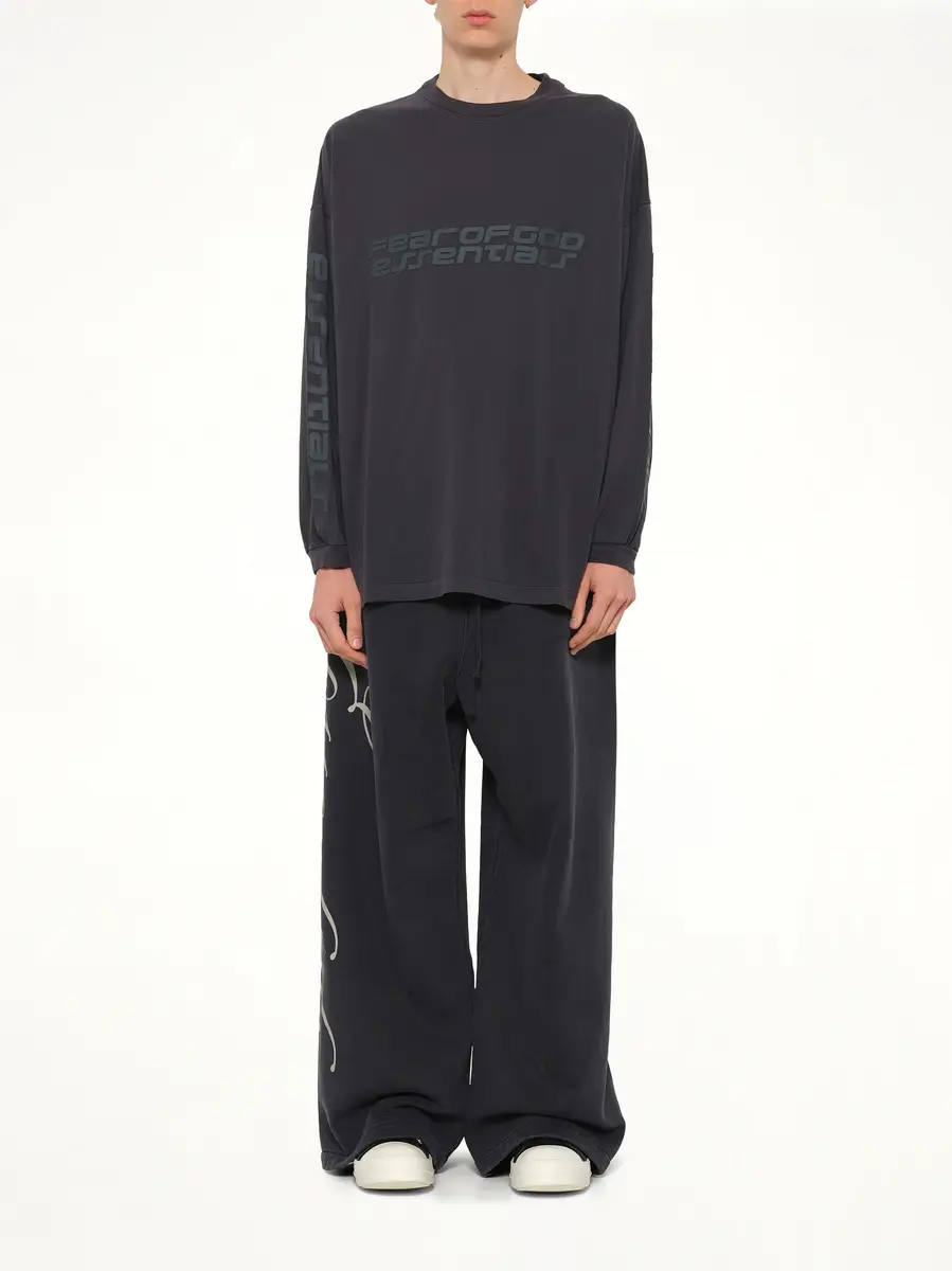 Fear of God Essentials 90's Long Sleeve T-shirt in Vintage Black | Thumbnail 7 Fear of God Essentials 90's Long Sleeve T-shirt in Vintage Black | Thumbnail 7