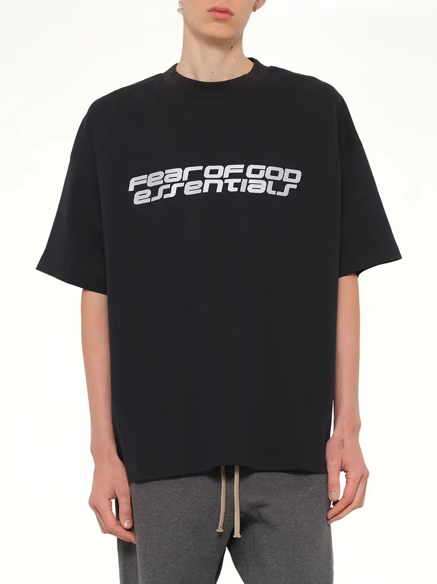 Fear of God Essentials 90's Short Sleeve T-shirt in Vintage Black | Thumbnail 6 Fear of God Essentials 90's Short Sleeve T-shirt in Vintage Black | Thumbnail 6