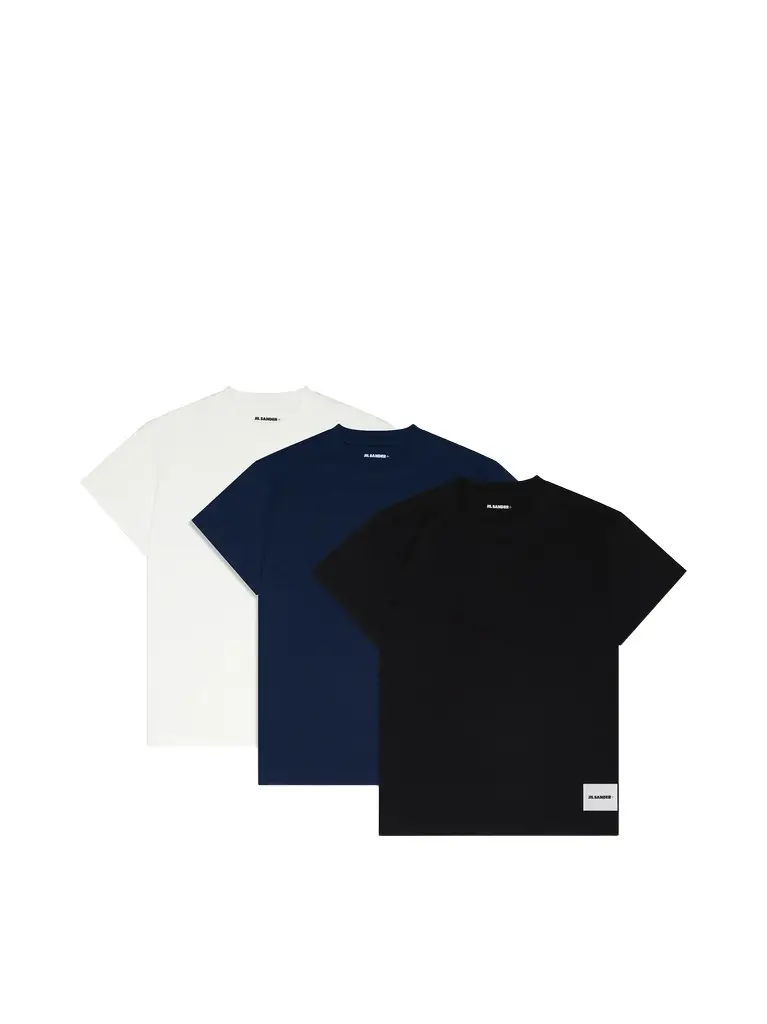 Jil Sander T-shirt SS 3 Pack in Multicolour (100 + 001 402) | Image 1 Jil Sander T-shirt SS 3 Pack in Multicolour (100 + 001 402) | Image 1