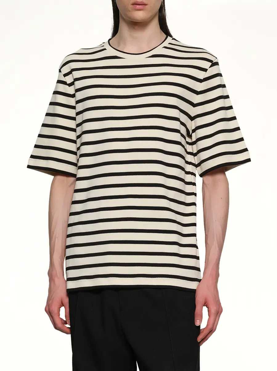 Jil Sander Logo T-shirt in Open Grey | Thumbnail 6 Jil Sander Logo T-shirt in Open Grey | Thumbnail 6