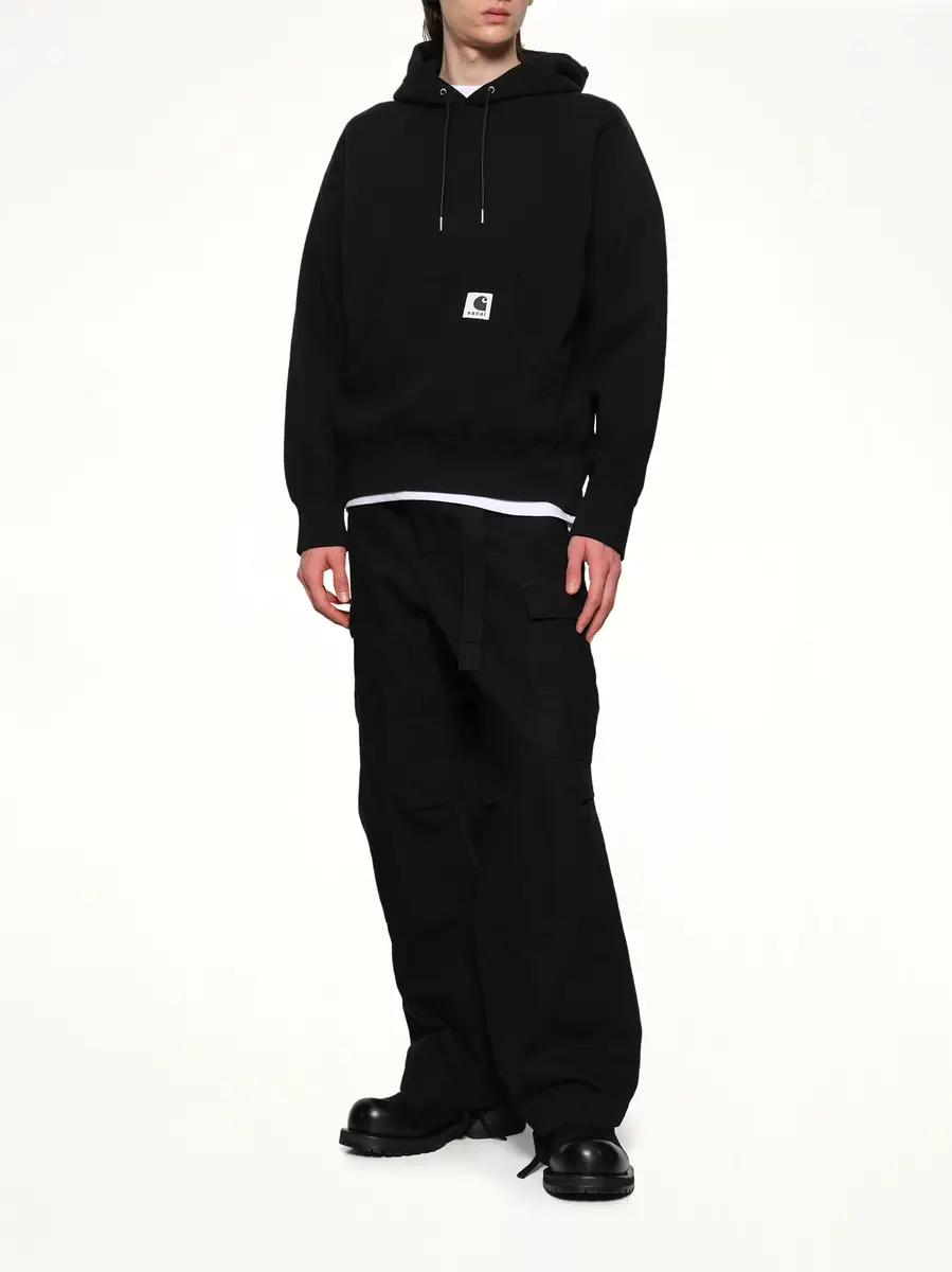 Sacai Carhartt Wip Cotton Jersey Hoodie | Thumbnail 4 Sacai Carhartt Wip Cotton Jersey Hoodie | Thumbnail 4