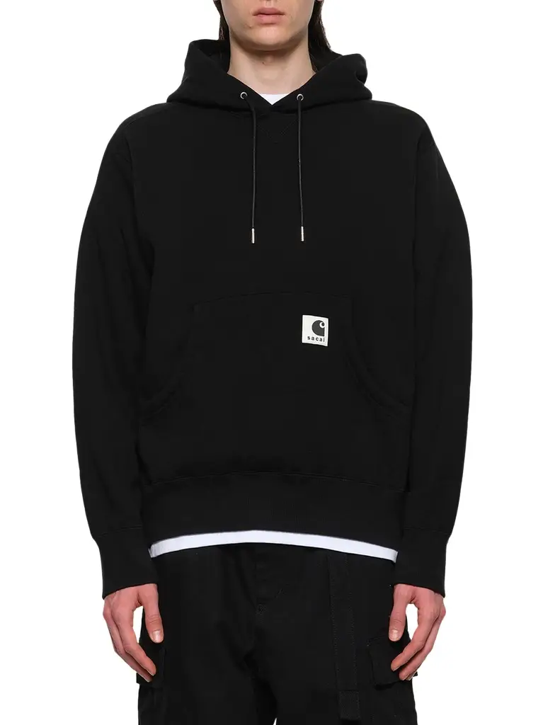Sacai Carhartt Wip Cotton Jersey Hoodie | Image 1 Sacai Carhartt Wip Cotton Jersey Hoodie | Image 1