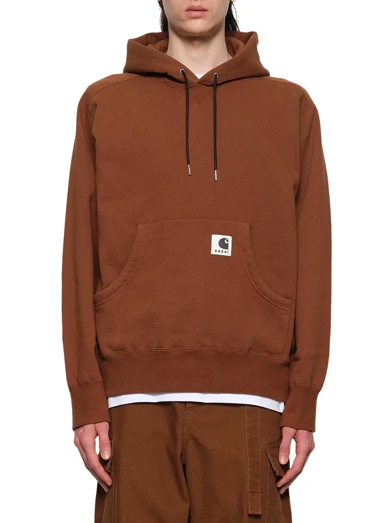 Sacai Carhartt Wip Cotton Jersey Hoodie | Image 1 Sacai Carhartt Wip Cotton Jersey Hoodie | Image 1