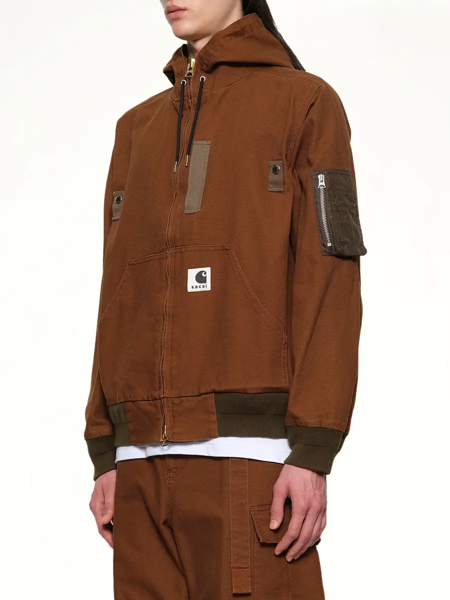 Sacai Carhartt Wip Washed Duck Hooded Blouson | Thumbnail 2 Sacai Carhartt Wip Washed Duck Hooded Blouson | Thumbnail 2