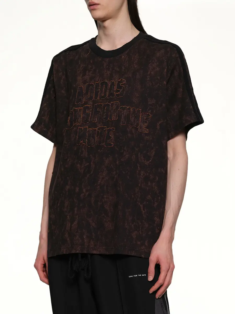 Song for the Mute Bleaching Effect T-shirt in Black/wild Brown | Thumbnail 6 Song for the Mute Bleaching Effect T-shirt in Black/wild Brown | Thumbnail 6