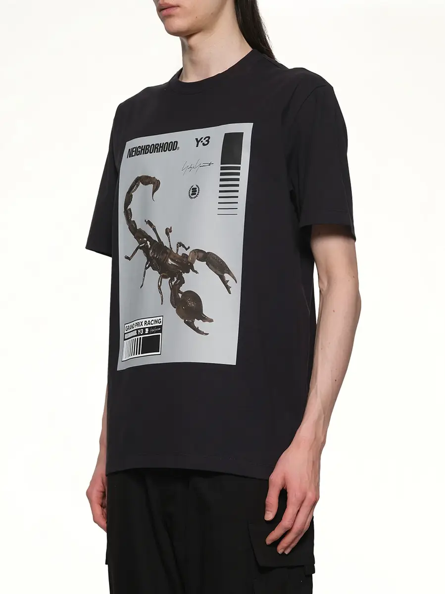 Y-3 Y-3 X Nbhd Graphic T-shirt in Black/granite Black | Thumbnail 2 Y-3 Y-3 X Nbhd Graphic T-shirt in Black/granite Black | Thumbnail 2
