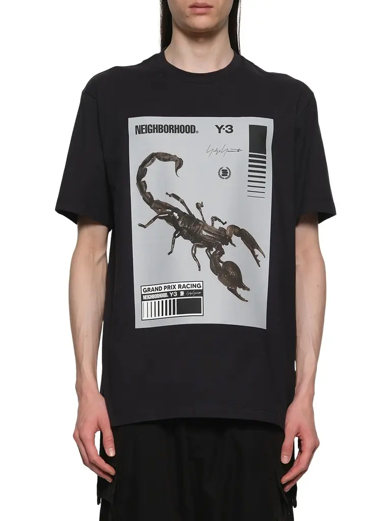 Y-3 Y-3 X Nbhd Graphic T-shirt in Black/granite | Image 1 Y-3 Y-3 X Nbhd Graphic T-shirt in Black/granite | Image 1