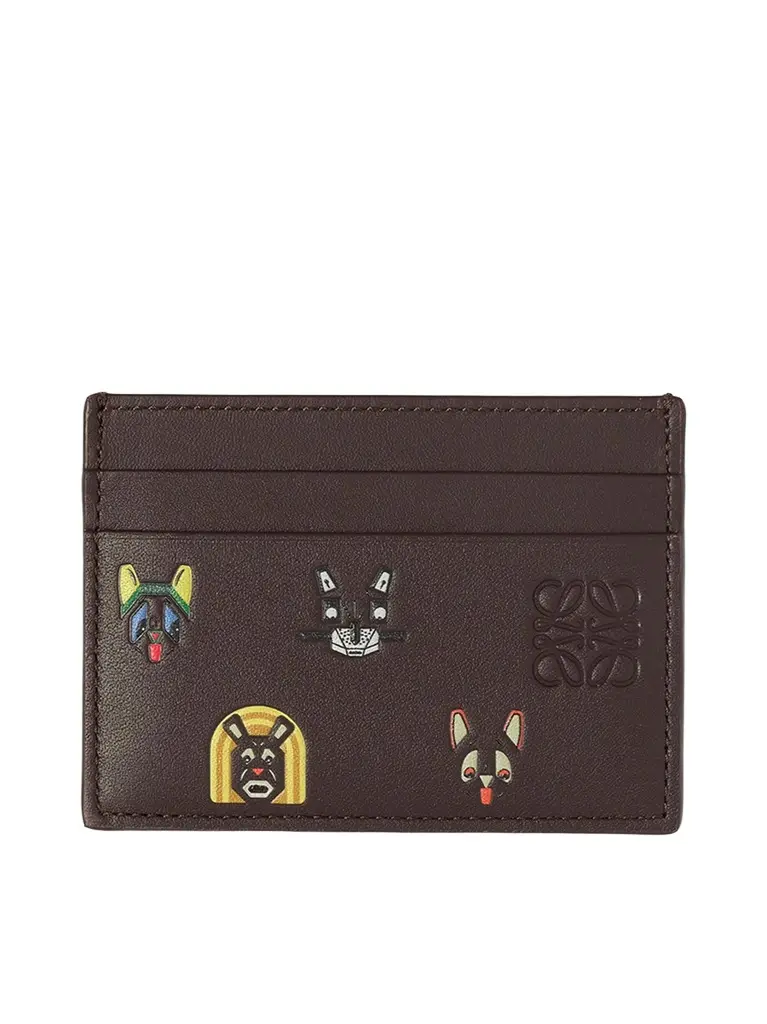 Loewe Plain Cardholder Allover Cats | Image 1 Loewe Plain Cardholder Allover Cats | Image 1