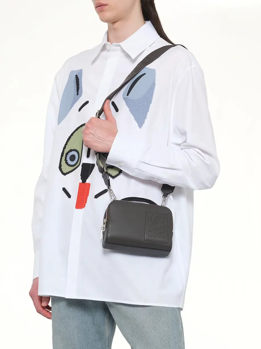 Loewe Loewe Patch Camera Bag Mini in Dark Grey | Thumbnail 4 Loewe Loewe Patch Camera Bag Mini in Dark Grey | Thumbnail 4