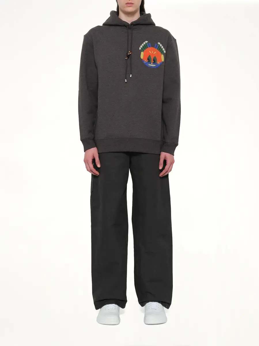 Loewe Louis Wain Hoodie in Dark Grey Melange | Thumbnail 7
